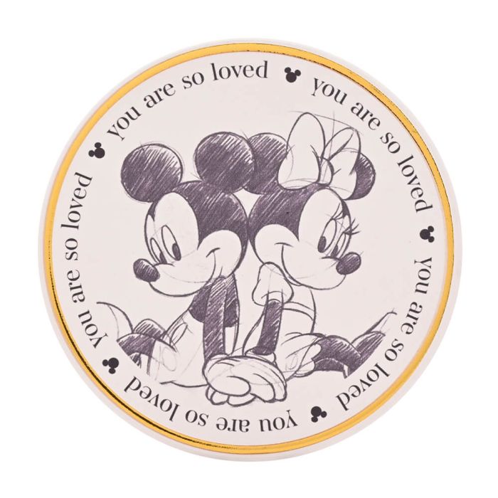 DISNEY CLASSIC COLLECTABLE COASTER - MICKEY & MINNIE MOUSE
