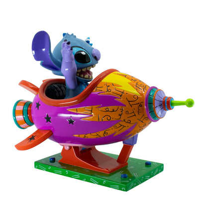 STITCH ROCKET SHIP LARGE FIGURINE