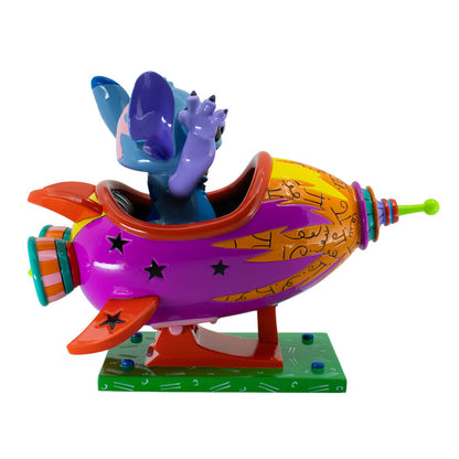 STITCH ROCKET SHIP LARGE FIGURINE