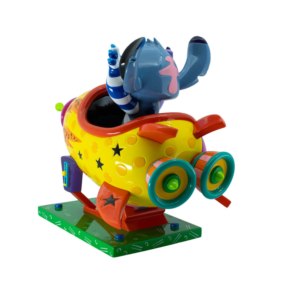 STITCH ROCKET SHIP LARGE FIGURINE