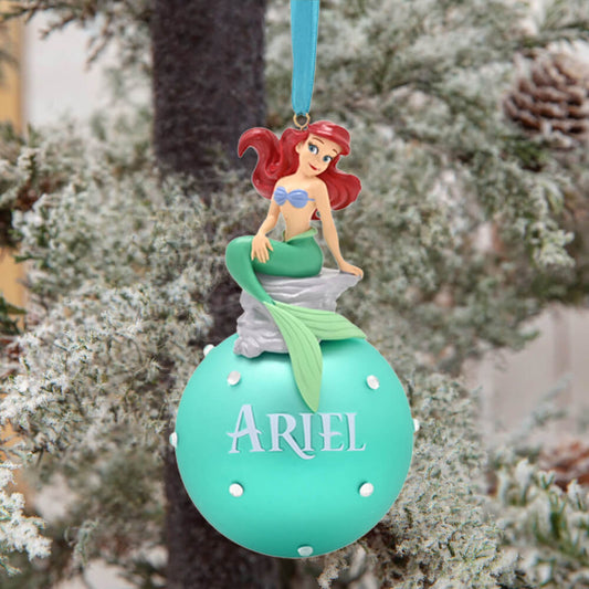 ARIEL ON GLASS BAUBLE