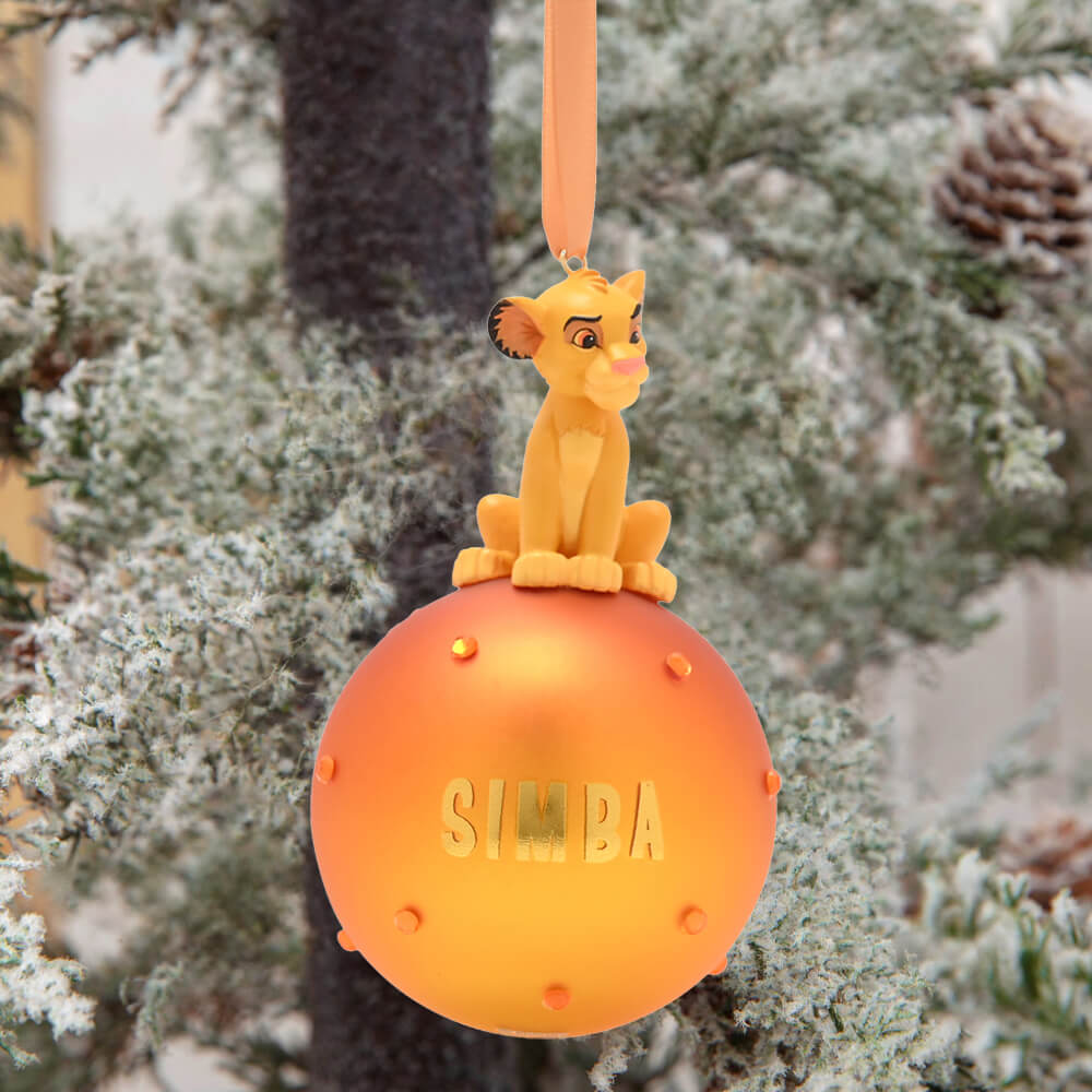 SIMBA ON GLASS BAUBLE