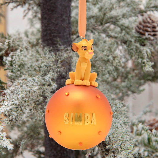 SIMBA ON GLASS BAUBLE