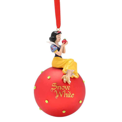 SNOW WHITE ON GLASS BAUBLE