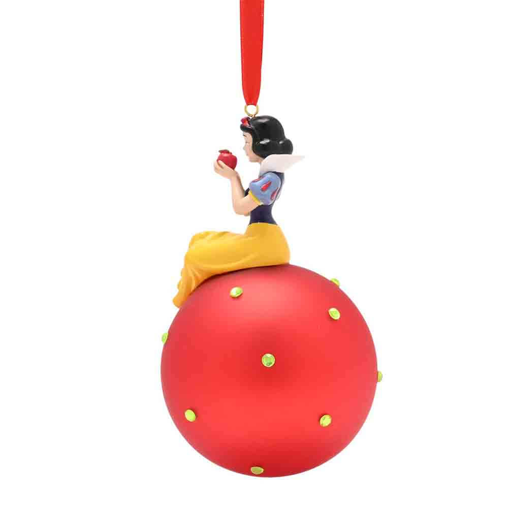 SNOW WHITE ON GLASS BAUBLE
