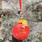 SNOW WHITE ON GLASS BAUBLE