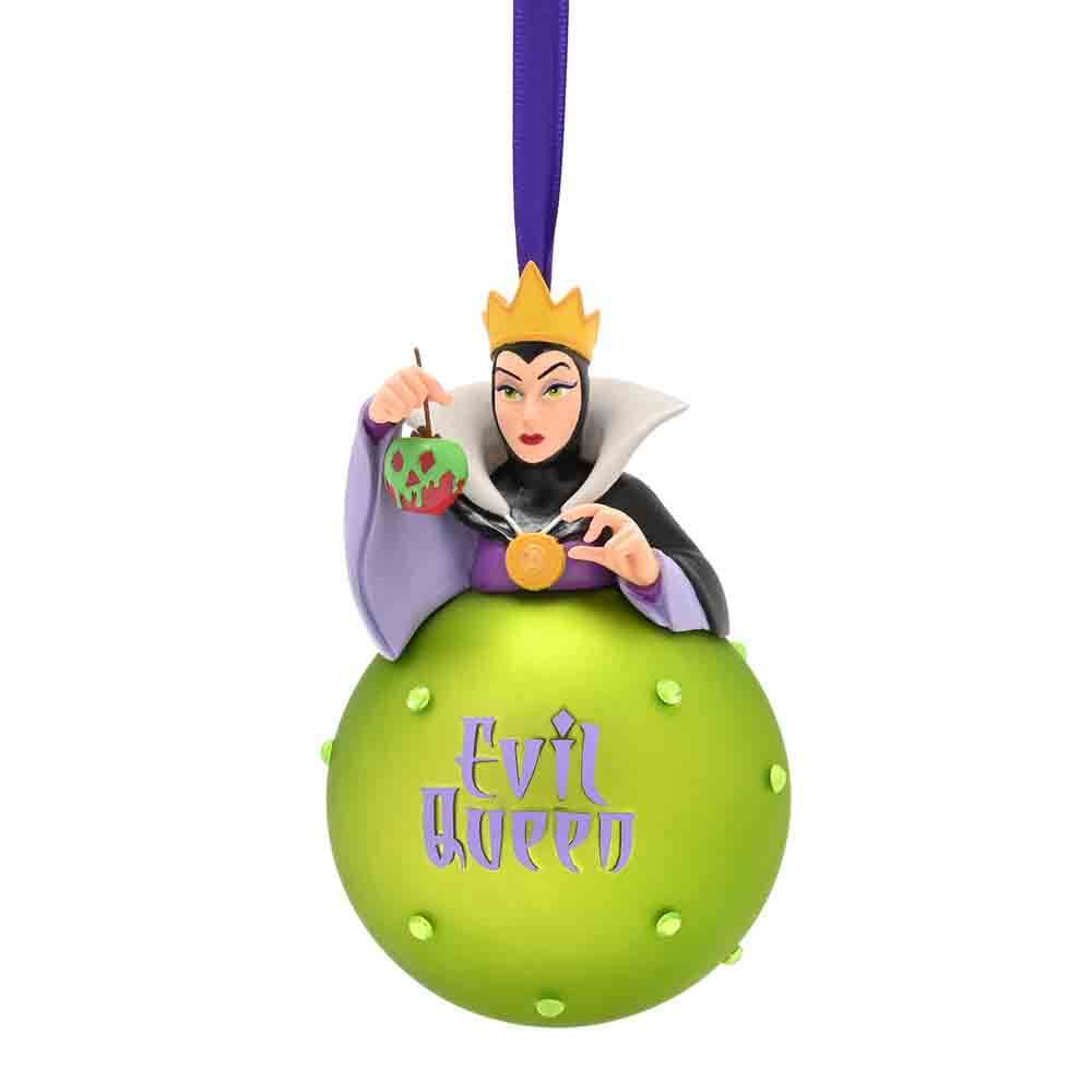 EVIL QUEEN ON GLASS BAUBLE