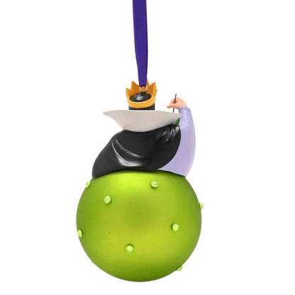 EVIL QUEEN ON GLASS BAUBLE