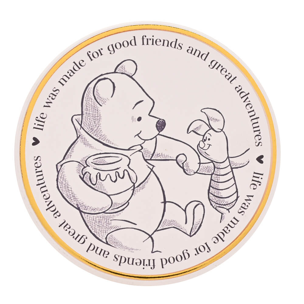 DISNEY CLASSIC COLLECTABLE COASTER - WINNIE THE POOH & PIGLET